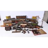A collection of German made Gamage 00 gauge train set together with smaller gauge models (Qty)