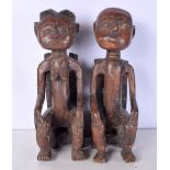 A pair of African Tribal figures 32 cm (2).