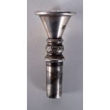 AN ANTIQUE SILVER WILLIAM TWITE MOUTH PIECE. 45 grams. 5.5 cm long.