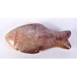A Egyptian carved stone fish 12 cm.