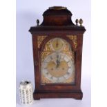 A GEORGE III MAHOGANY BRACKET CLOCK by John Ward of London. 50 cm x 25 cm.