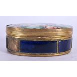 AN 18TH CENTURY CHINESE CANTON ENAMEL SNUFF BOX AND COVER Qianlong. 7.5 cm x 6 cm.