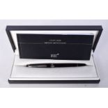 A MONTBLANC MEISTERSTUCK BALLPOINT PEN with paperwork. 16 cm wide.