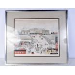 Framed Lowry print Station Approach by L S Lowry 42 x 51 cm.