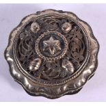 AN ANTIQUE DUTCH SILVER PATCH BOX. 37.8 grams. 6 cm x 2.25 cm.