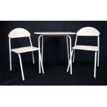 A Triang Childs table and Chairs 48 x 27 x 23 cm. (3)