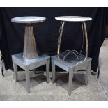 A collection of metal occasional/drinks tables largest 60 x 50 cm (4)