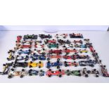 A collection of Formula 1 Die cast racing car models 11cm (Qty).