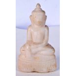 A Central Asian carved alabaster buddha figure 16 cm.