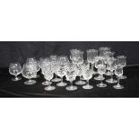 A collection of wine and brandy glasses (Qty)