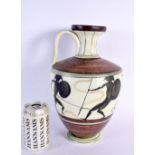 A STYLISH MID CENTURY POTTERY JUG After the Antiquity. 30 cm x 15 cm.