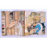 A CHINESE EROTIC BOOKLET 20th Century. 60 cm x 18 cm extended.