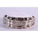 AN ANTIQUE DUTCH SILVER PATCH BOX. 24.6 grams. 5.5 cm x 1.75 cm.