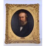 Samuel Laurence 1812-1884, A giltwood framed oil on canvas portrait of Frederick Besch b.1796-d.1868