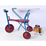 A Triang Childs ironing board together with a Toy Hoover iron and a Triang Tricycle .(3)