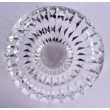 A SWEDISH CUT GLASS BOWL. 24 cm wide.