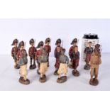 A collection of Elastolin military figures largest 10 cm (15).