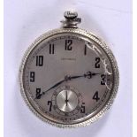 A LONGINES POCKET WATCH. 4.25 cm diameter.