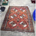 A small Persian Shiraz rug 151 x 120 cm.