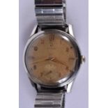 A VINTAGE OMEGA WRISTWATCH. 3.75 cm wide inc crown.