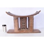 An African wooden Ashanti tribal stool 32 x 50 cm.