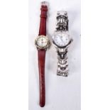 TWO TAG HEUR WATCHES. Largest 3.9cm incl crown, not working (2)
