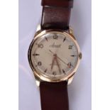 A VINTAGE ACCURIST WRISTWATCH. 3.5 cm wide inc crown.