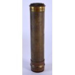 A SMALL ANTIQUE POCKET TELESCOPE. 31 cm long extended.