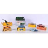 A collection of boxed Dinky toys , BBC Mobile control room, Humber Hawk etc (7).