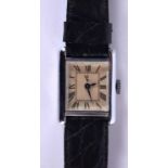 A VINTAGE WRISTWATCH. 2.25 cm wide inc crown.