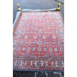 A large Caucasian Kazak rug 357 x 256 cm.