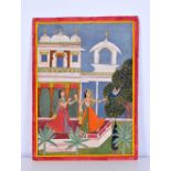 An Indian Mughal style watercolour 24 x 17 cm.