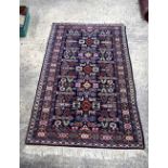 An Oriental rug 160 x 94 cm.