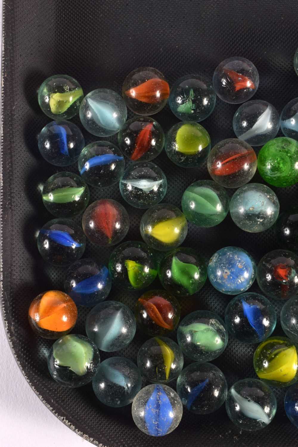 ASSORTED VINTAGE GLASS MARBLES. (qty) - Image 2 of 5