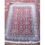 A small Persian rug 196 x 139.