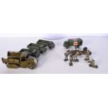 A Collection of Military model Wagons & figures mostly Dinky, Crescent etc 14 x 6 cm (11)
