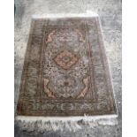 A small Turkish rug 135 x 89 cm.