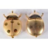 TWO LADYBIRD PENDANT WATCHES. 2.8cm x 4.1cm, not working (2)