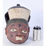 A Nigerian Gelede wooden mask 34 cm.