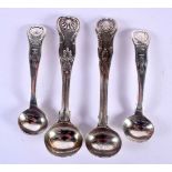 A RARE 18TH CENTURY ENGLISH SILVER SPOON together with another silver spoon. Chester 1788 & London