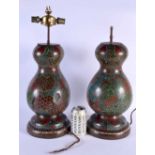 A LARGE PAIR OF 19TH CENTURY JAPANESE MEIJI PERIOD COUNTRY HOUSE LAMPS depicting figures in