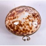 AN EDWARDIAN SHELL PURSE. 5.75 cm x 5 cm.