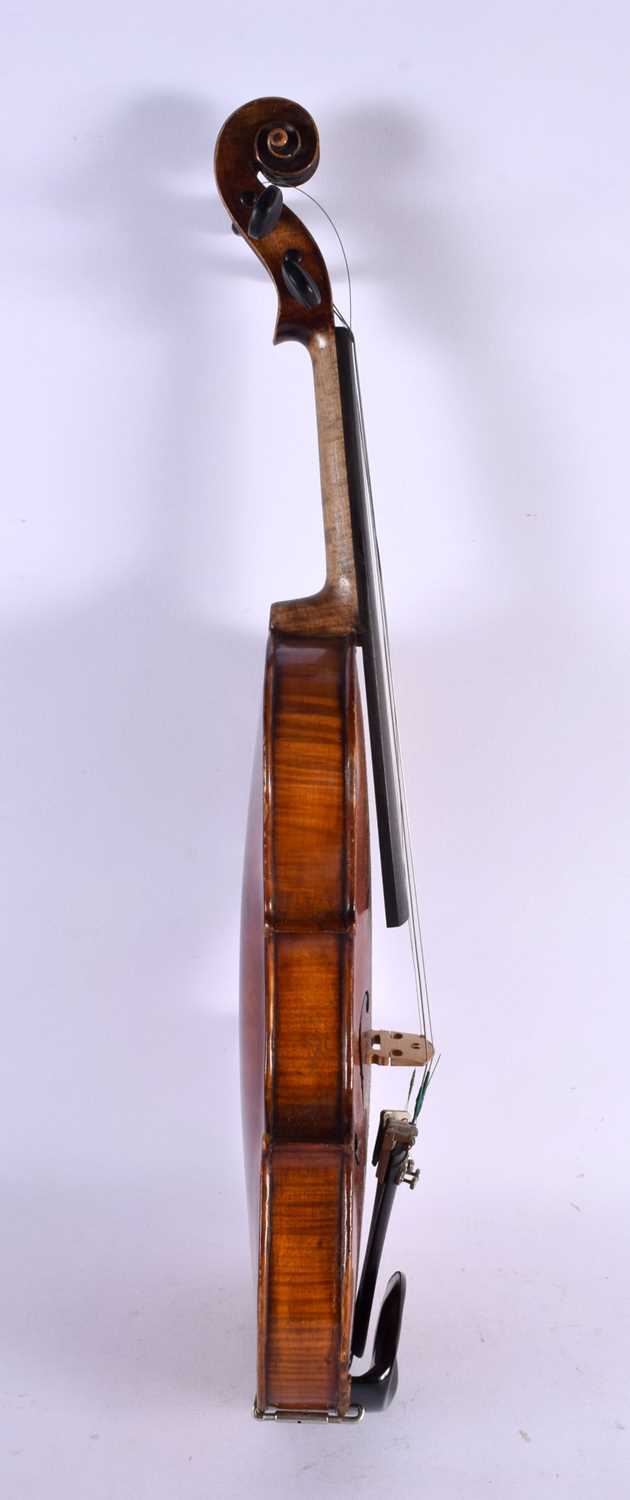 A CASED TWO PIECE BACK VIOLIN. 59 cm long, length of back 35.5 cm. - Image 3 of 8