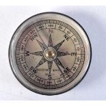 A LAWRENCE & MAYO POCKET COMPASS. 5 cm wide.