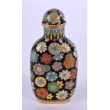 AN EARLY 20TH CENTURY CHINESE CLOISONNE ENAMEL SNUFF BOTTLE Late Qing/Republic. 7 cm x 3.5 cm.