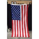 A vintage American flag 180 x 92 cm .