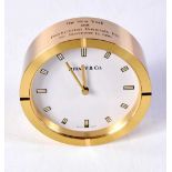 A TIFFANY & CO CLOCK. 8 cm wide.