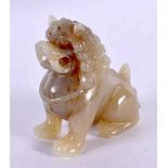 A CHINESE CARVED JADE FIGURE OF A BEAST 20th Century. 5.5 cm x 4.5 cm.