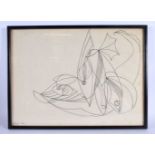 European School (C1960) Pencil drawing, Abstract. 38 cm x 24 cm.