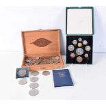 A 1951 Festival of Britain Royal mint coin set together with a collection of Coins, Crowns etc